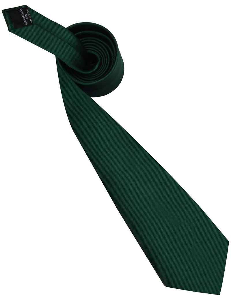 GUSLESON Brand Mens Dark Green Ties For Men Solid Necktie Fashion Wedding Tie (0791-02) - Image 4