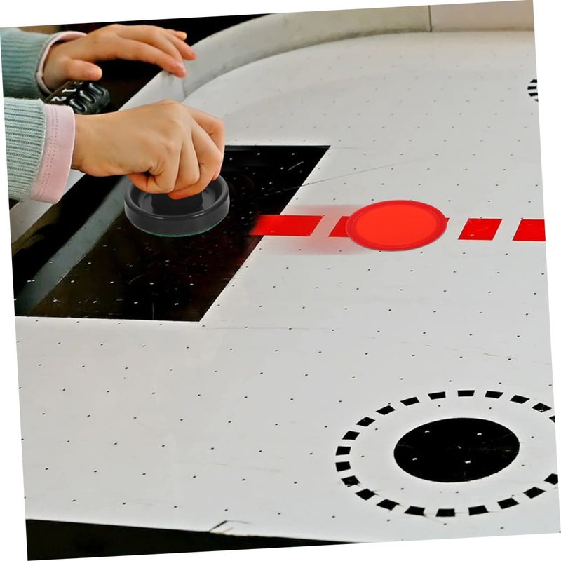 Dark Blue Air Hockey Paddles Set With Ball And Round Puck For Table Game Playmat - Image 5