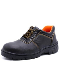 Generic PVC Labor Safety Shoes - Microfiber Leather, Breathable Mesh, Waterproof, Anti-Skid, Steel Toe, Black and Brown  - Image 1