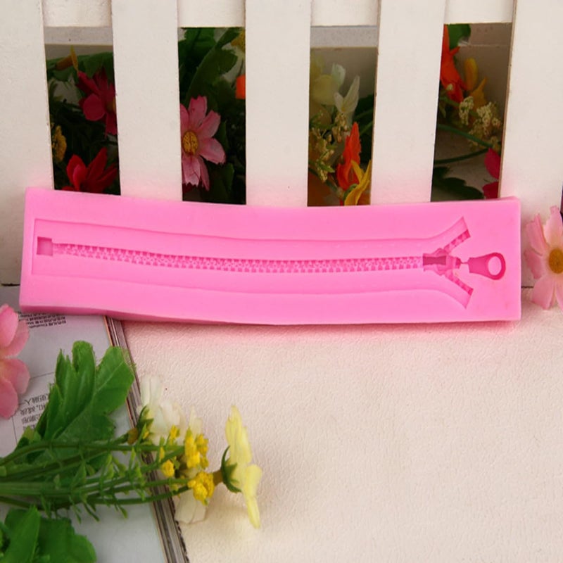 KuuGuu KuuGuu 3 PCS Zipper Chain Silicone Mold for DIY Cake Cupcake Topper Fondant Chocolate Clay Mould Purse Bag Mold  - Image 5