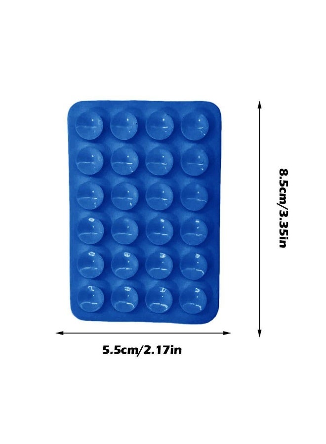 4 Pack Silicone Suction Phone Case, Double Sided Suction Cup, Anti-Slip Hands-Free Mobile Accessory Holder, Suitable for Videos and Selfies (Black, Light Pink, White, Blue)  - Image 5