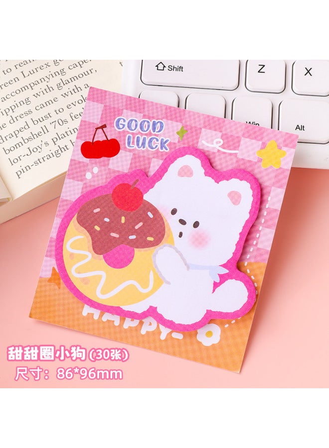 Cartoon West Highland Special-shaped Post-it Notes For Students Cute s Self-adhesive Notes N Post-it Notes - Image 1