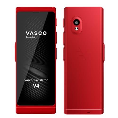 Vasco Electronics جهاز مترجم اللغات فاسكو V4 112 لغة إنترنت مجاني مدى الحياة في حوالي 200 دولة أحمر روبي - Image 1