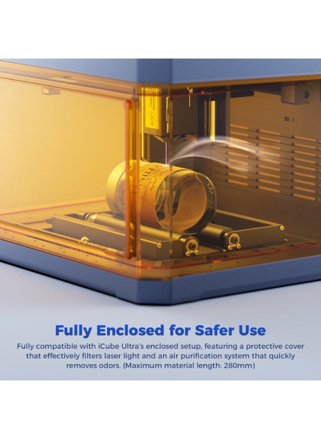 سكلبفون SCULPFUN RA صغير دوار دوار 360 درجة دوارة الأجسام الاسطوانية النقش ل C1 iCube iCube آلة النقش بالليزر - Image 5