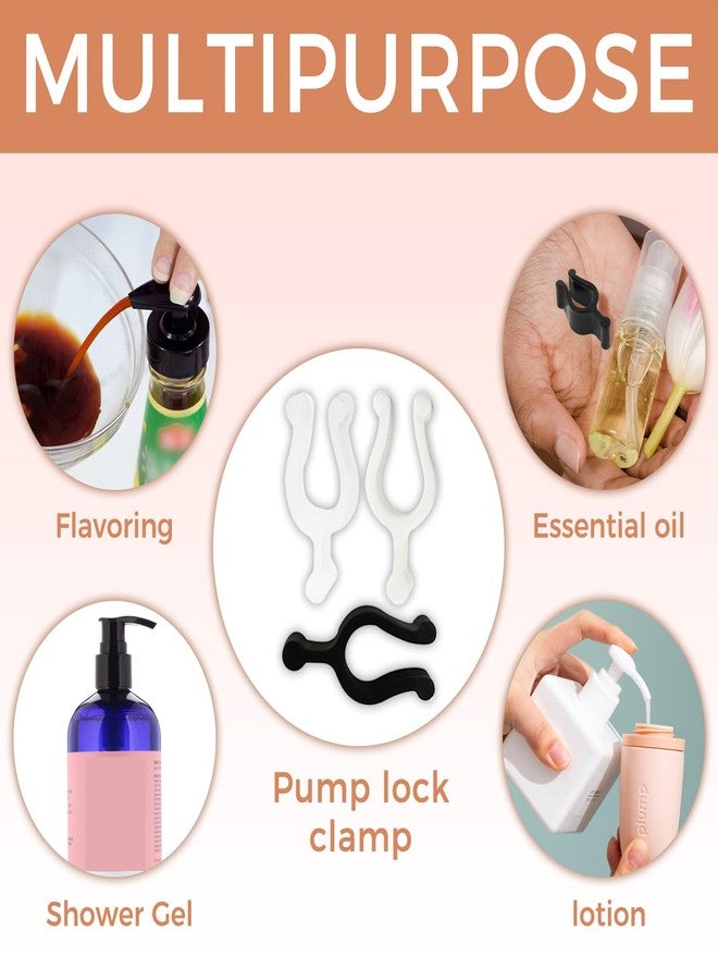 CCDANSIYUCR 120Pcs Leakproof Pump Lock Clips, Travel Leak Locks for Shampoo Lotion Cleansing Oil Bottles, No-Spill Dispenser Seal Clamp Accessories, Camping Toiletry Essentials (PP Material) - Image 3