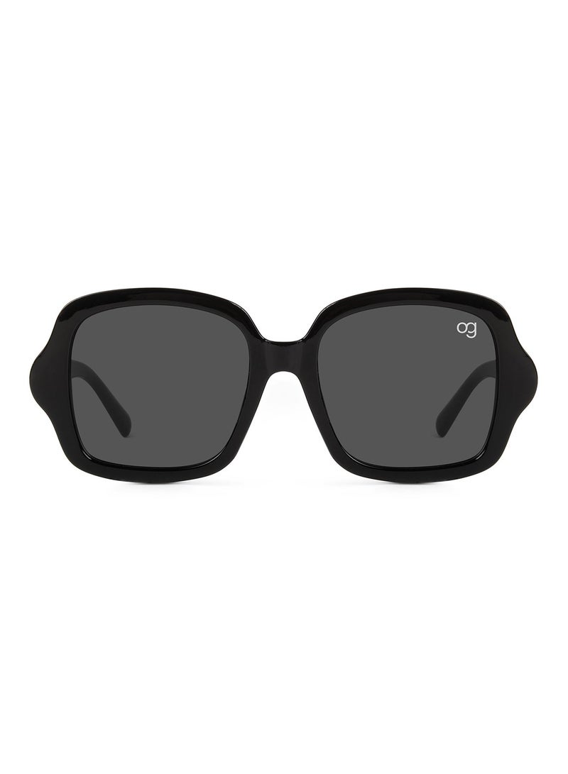 Woggles Designer Black Square Sunglasses| Men & Women| 100% Uv Protection - Image 4
