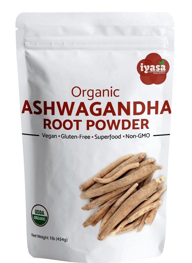 Iyasa Holistics مسحوق أشواغاندا العضوي من إياسا هوليستكس، ويثانيا سومنيفيرا، غذاء خارق خام، مكمل رياضي، عبوة قابلة لإعادة الإغلاق - Image 1