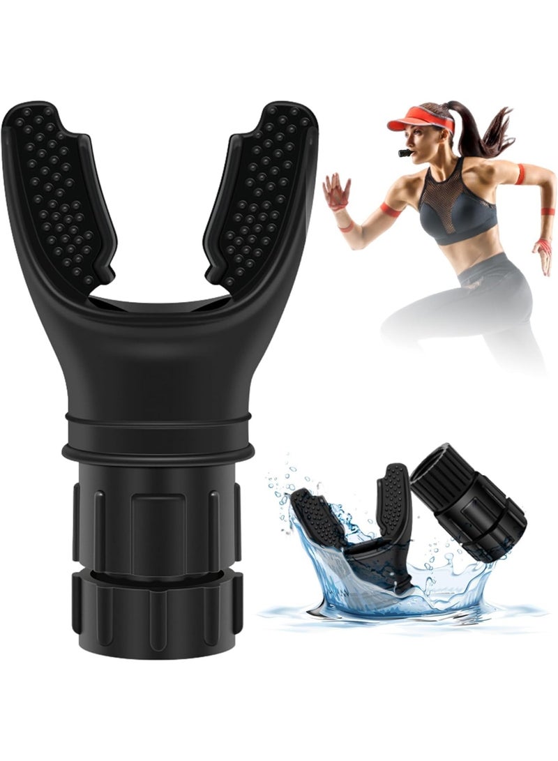 Deep Breathing Exerciser with Adjustable Resistance for Training and Improving Lung Capacity for Men and Women Portable Lightweight Small Silicone Breathing Muscle Exerciser for Adults (Multicolor - Color May Vary) - Image 2