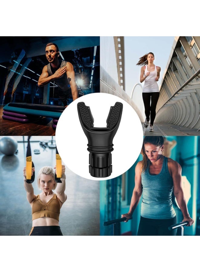 Deep Breathing Exerciser with Adjustable Resistance for Training and Improving Lung Capacity for Men and Women Portable Lightweight Small Silicone Breathing Muscle Exerciser for Adults (Multicolor - Color May Vary) - Image 4