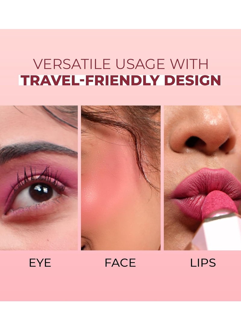 COLORS QUEEN Matte Liquid Blush Highly Pigmented Smooth Texture Long Lasting Lightweight Blusher Face Eye Lips Sponge Tip Applicator 02 love 6.5g  - Image 4