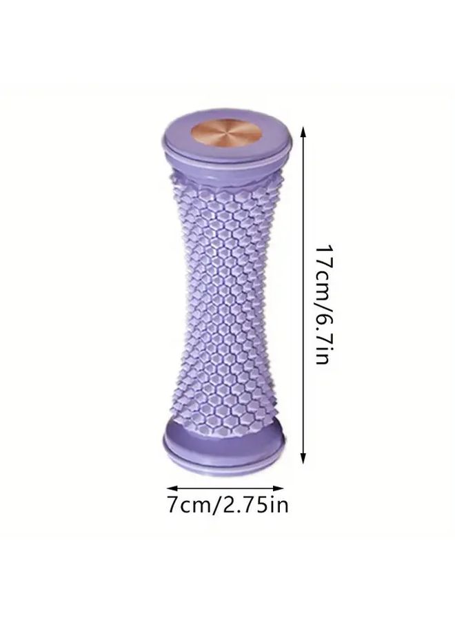 Grey Yoga Massage Roller Foam Stick Foot Leg Back Neck Muscle Relaxer - Image 4