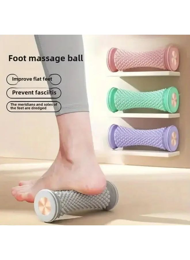 Grey Yoga Massage Roller Foam Stick Foot Leg Back Neck Muscle Relaxer - Image 2