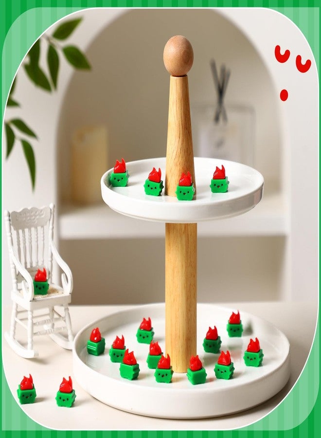 Simgoing 50 Pcs Mini Resin Dumpster Fire Figurines Dumpster Fire Desk Miniature Cute Funny Desk Accessories for Christmas Teacher Coworkers Gag Gifts Ornaments(Green,50 Pcs) - Image 5