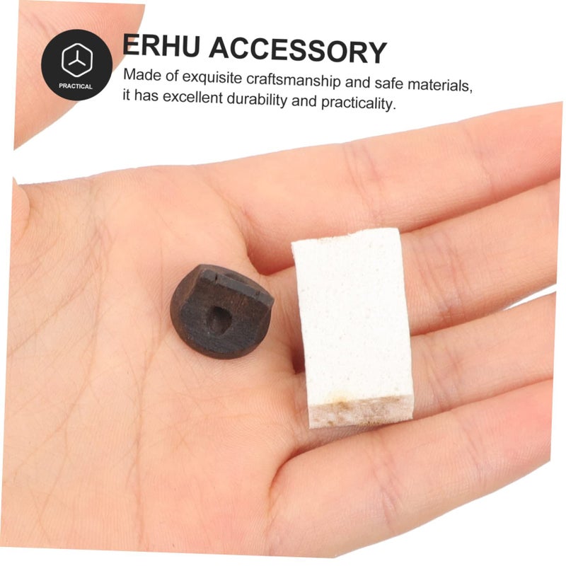 Erhu Mute Practice Tool Set 5 Pack Wooden Easy Install Volume Reducer For Beginners - Image 5