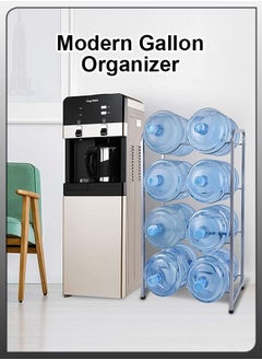 Toshionics Toshionics Heavy-Duty 5-Gallon Water Jug Storage Rack - Tiered Organizer Shelf for Home, Kitchen, Office, Garage, Restaurant, Gym - Reinforced Cooler Holder Stand with Random Color Option  - Image 3