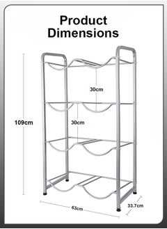 Toshionics Toshionics Heavy-Duty 5-Gallon Water Jug Storage Rack - Tiered Organizer Shelf for Home, Kitchen, Office, Garage, Restaurant, Gym - Reinforced Cooler Holder Stand with Random Color Option  - Image 4