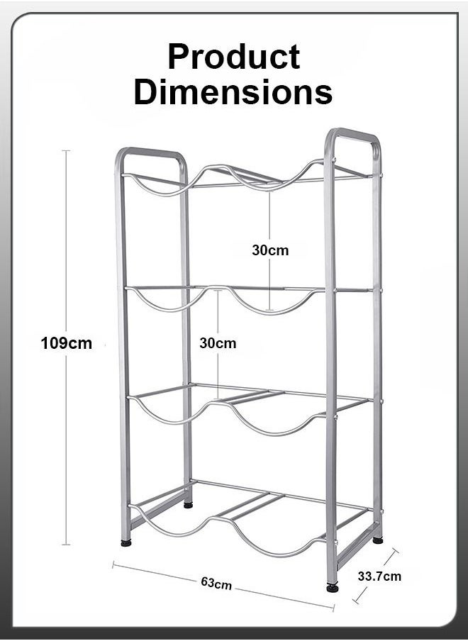 Toshionics Toshionics Heavy-Duty 5-Gallon Water Jug Storage Rack - Tiered Organizer Shelf for Home, Kitchen, Office, Garage, Restaurant, Gym - Reinforced Cooler Holder Stand with Random Color Option  - Image 4