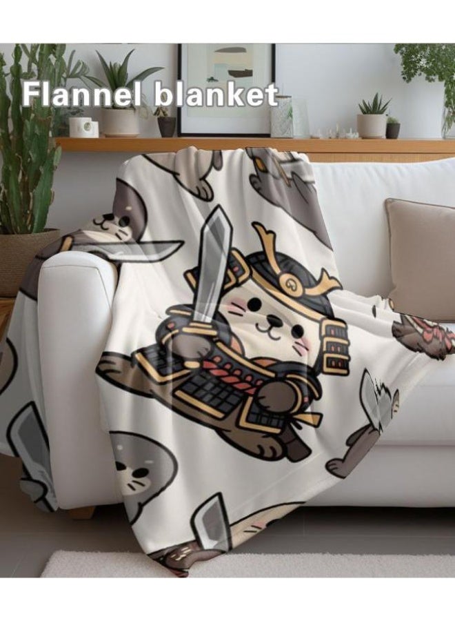 عام بطانية رقيقة من الفانيلا الكرتونية للأطفال والرضع (دافئة ومريحة، ومناسبة للنوم والألعاب) 70 سم * 100 سم - Image 4