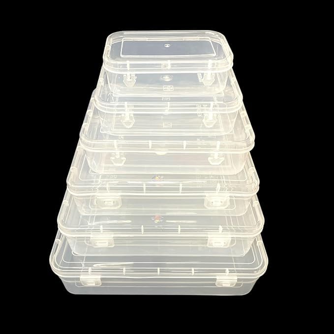 Indianstore4all Small Storage Boxes container with Lock LidJewellery Case OrganiserPUREPACK234567 Size No 123456 Set Of 6 boxes Can store various other products - Image 3