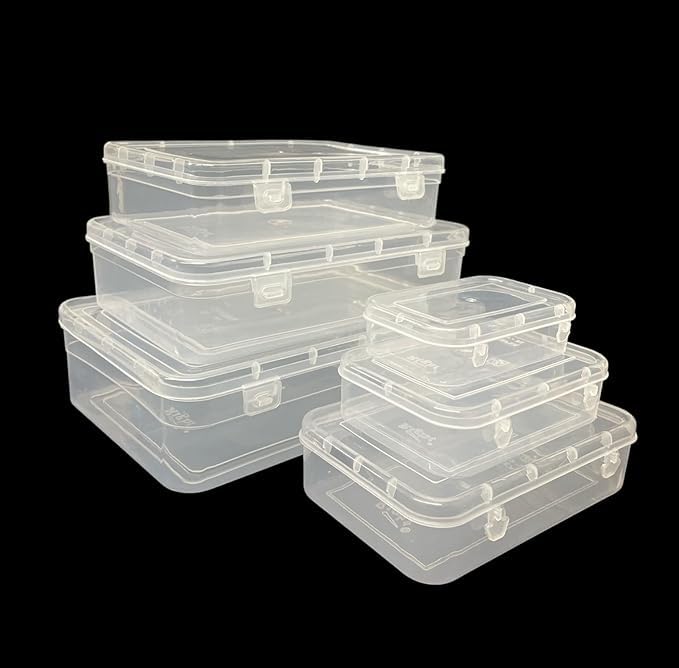 Indianstore4all Small Storage Boxes container with Lock LidJewellery Case OrganiserPUREPACK234567 Size No 123456 Set Of 6 boxes Can store various other products - Image 5