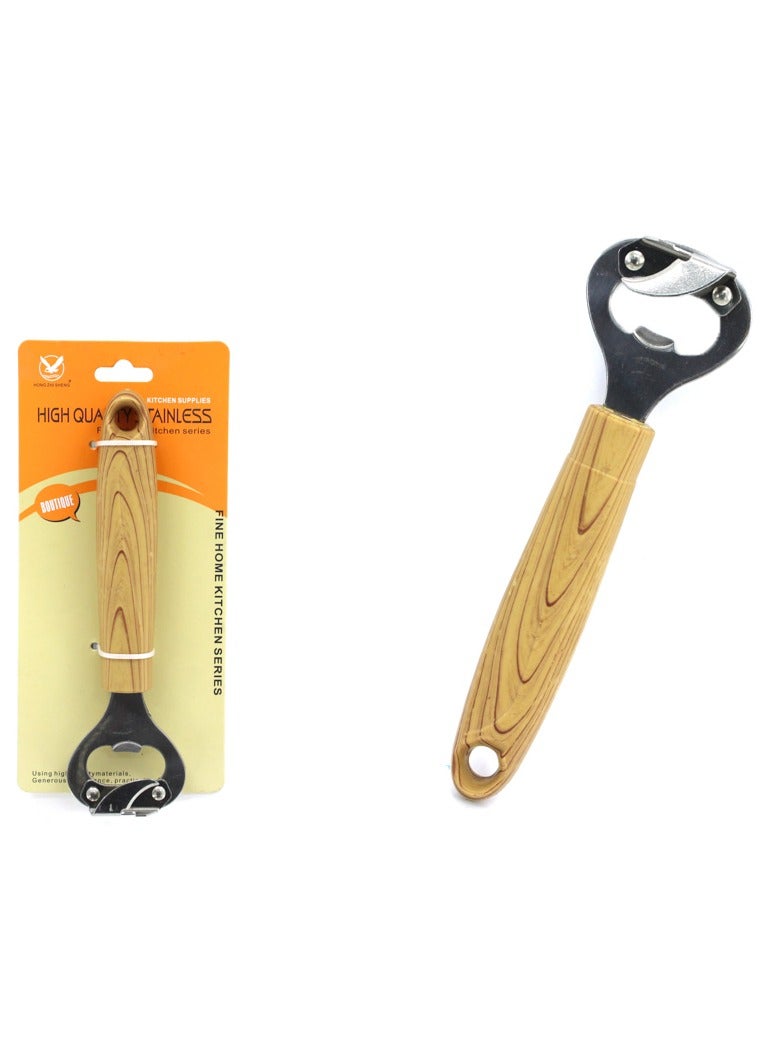 AL QADAH Stainless Steel Bottle Opener Side Cut Plastic Handle  - Image 2