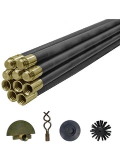 RACO Drainage Cleaning Stick Rod Up to 9 Meter Lenght Extendable Plunger Set