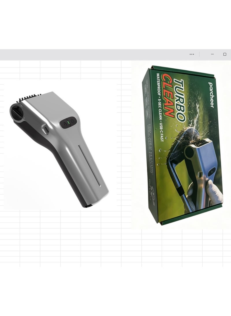 فرشاة تنظيف نوادي الجولف الكهربائية  مع رذاذ ذكي وشحن USB-C - Image 3