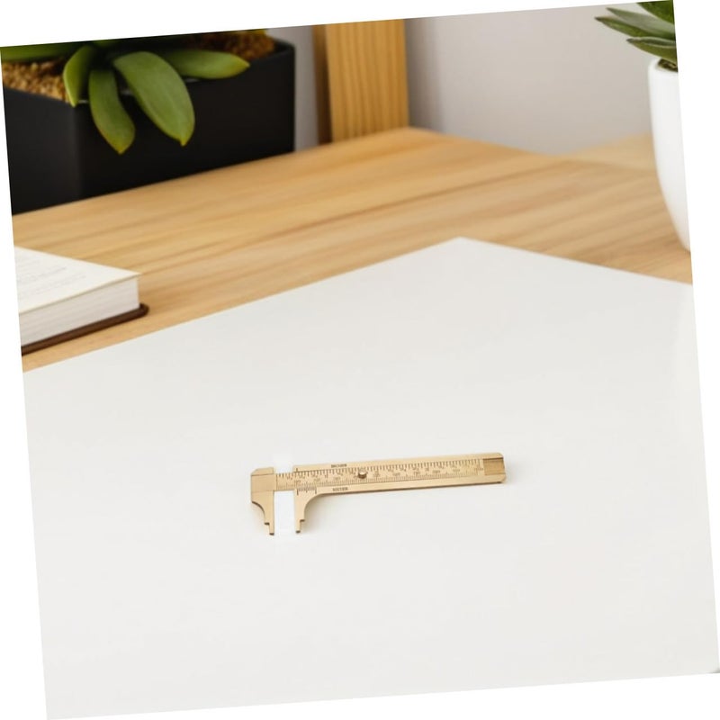 2Pcs Mini Brass Caliper Ruler Double Scale Sliding Gauge Jewelry Beads Measuring Tool - Image 5