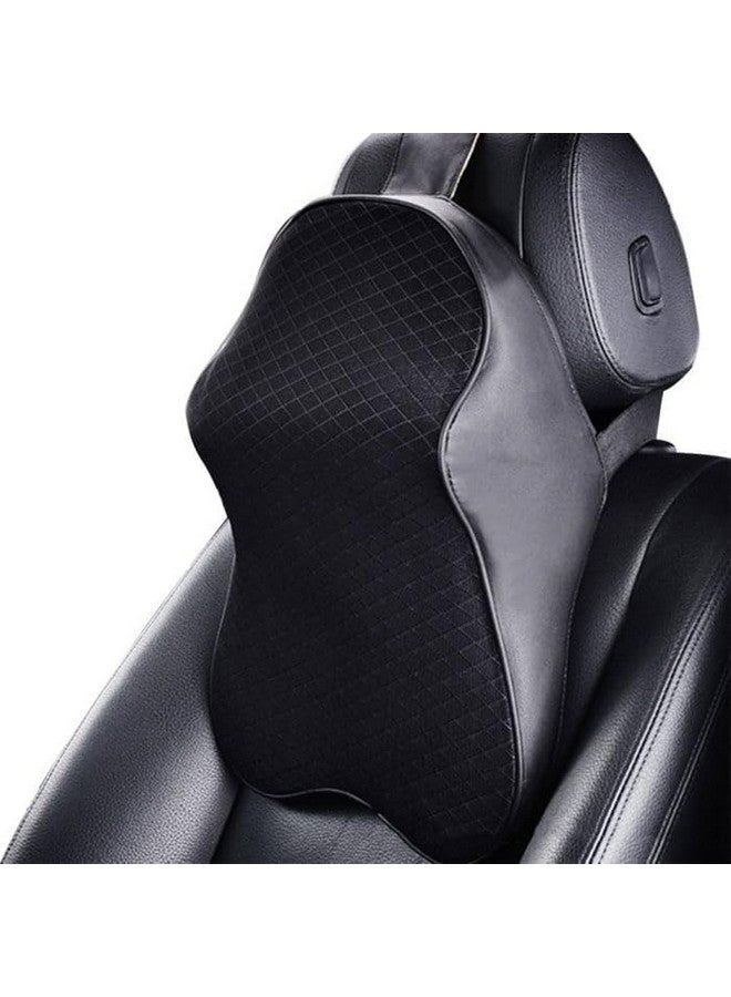 N2K2 ENTERPRISE Memory Foam Car Neck Pillow Ergonomic Neck Support Pillow Help Relieve Neck Pain for Driver or Front & Back Seat, Office Chair, Fit Most Vehicles (Black, Pack of 2) - Image 3