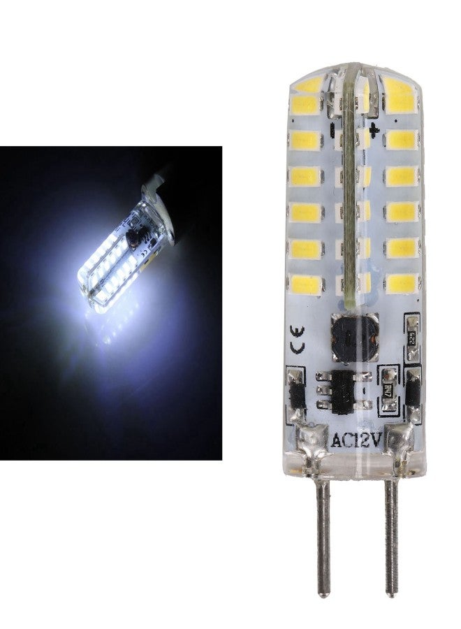 لمبة سيليكون 48 LED بقوة 3 واط وشدة إضاءة 300 لومن GY6.35 ثنائية الدبابيس AC12V للثريا ومصابيح السقف (أبيض بارد 6000-6500 كلفن) - Image 5