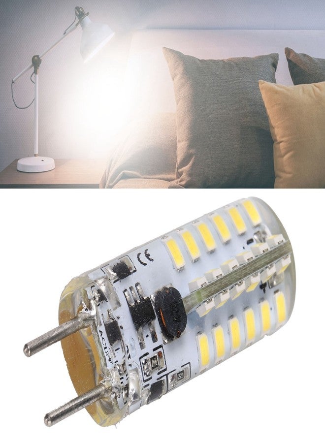 لمبة سيليكون 48 LED بقوة 3 واط وشدة إضاءة 300 لومن GY6.35 ثنائية الدبابيس AC12V للثريا ومصابيح السقف (أبيض بارد 6000-6500 كلفن) - Image 1