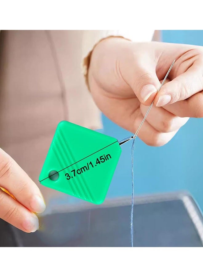 Simple Needle Threader, Upgraded Automatic Needle Threaderg, Plastic DIY Needle Threader Hand Machine Sewing Tool For Sewing Crafting and Embroidery Cross Stitch Craft - Image 2