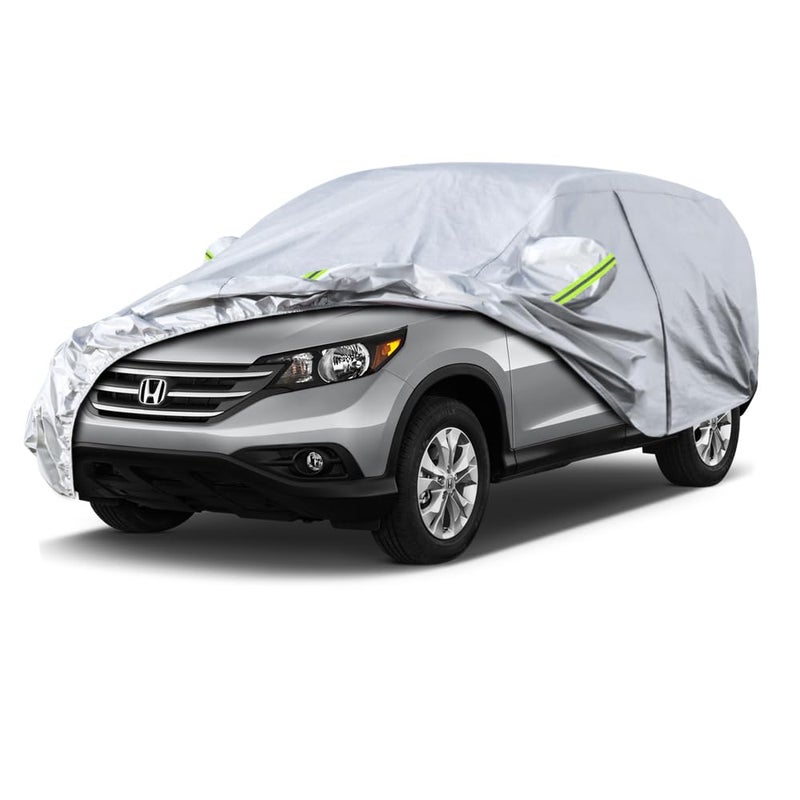 Koukou SUV Car Cover Custom Fit Honda CRV CRV from 1995 to 2025 Waterproof Car Cover All Weather for Automobiles Outdoor Indoor with Zipper Door Sun Rain Dust Snow Protection