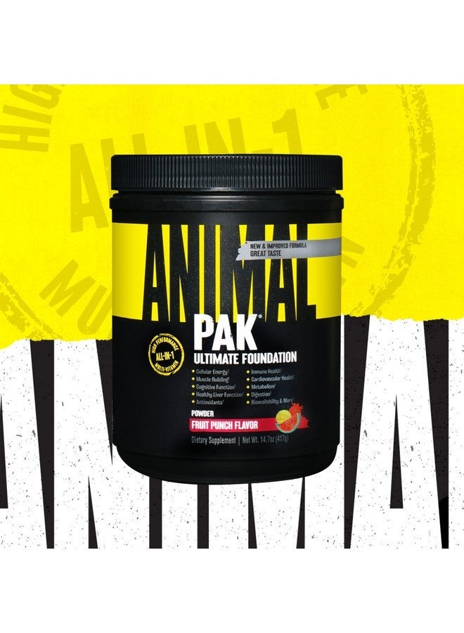 انيمال أنيمال باك - مسحوق مكمل غذائي متعدد الفيتامينات - زنك، فيتامينات ج، ب، د، أحماض أمينية، دعم المناعة، إنزيمات هضمية، وغيرها - فيتامينات متعددة يومية للنساء والرجال - 60 مغرفة - Image 2