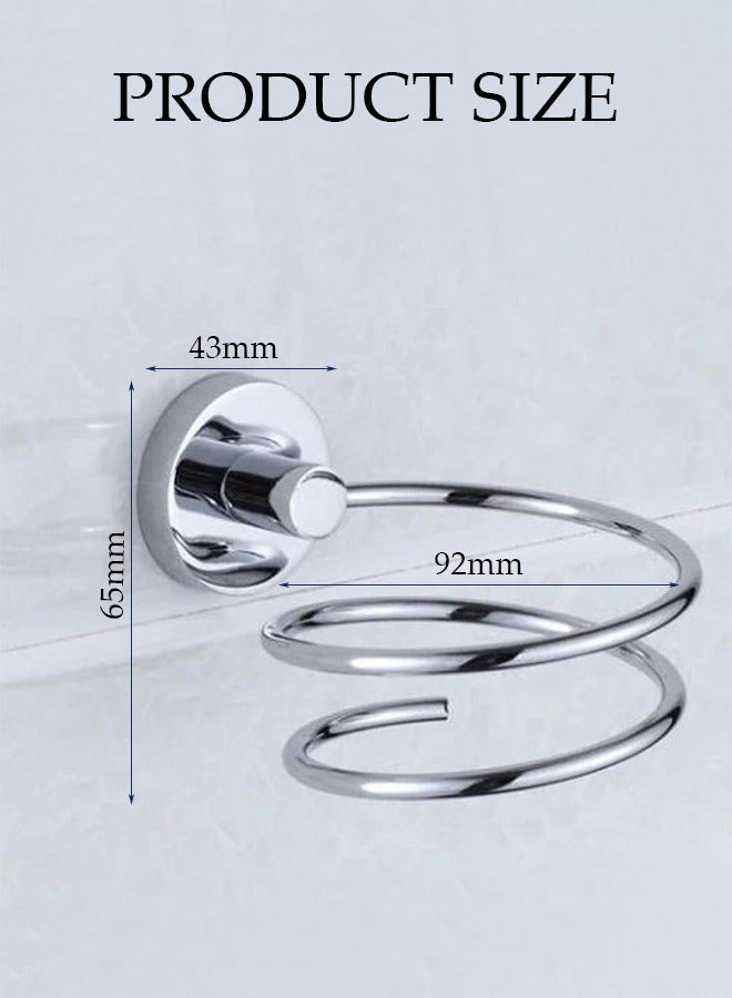ماركة غير محددة Blow Dryer Stand Hair Dryer Stand  Dryer Hanger Wall Mount Hair Dryer Rack Blow Dryer Organizer Hair Dryer Holder Wall Mounted Hair Blow Dryer Holder Pendant Storage Stainless Steel Chromed  - Image 5