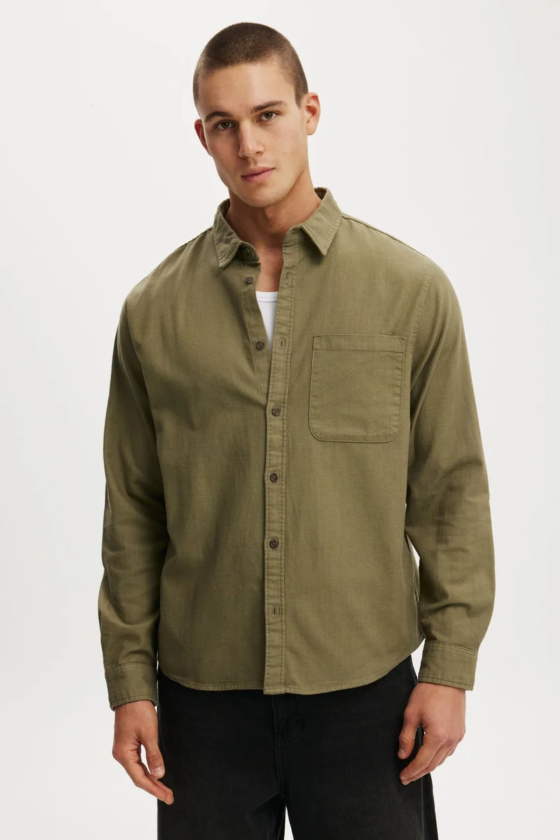 كوتون اون قميص لويس بأكمام طويلة