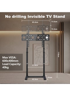 Chulovs Chulovs Floor TV Bracket for 32-65 inch LCD LED Screens TV, Adjustable TV Bracket Holds Max VESA 600x400mm and Load 40KG  - Image 2