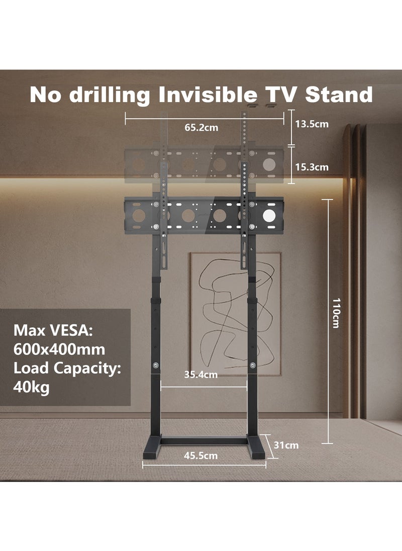Chulovs Chulovs Floor TV Bracket for 32-65 inch LCD LED Screens TV, Adjustable TV Bracket Holds Max VESA 600x400mm and Load 40KG  - Image 2