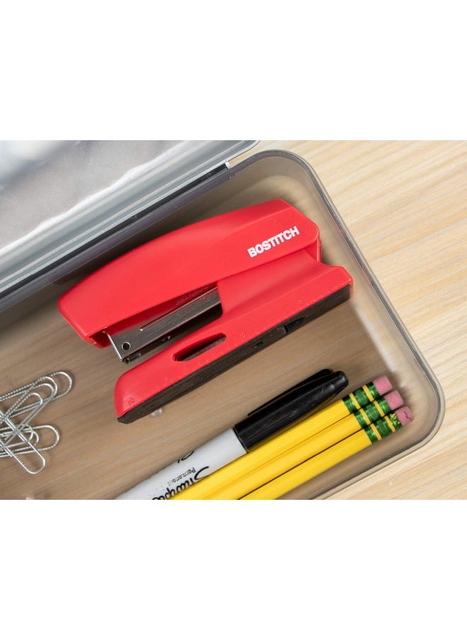 Bostitch - Office 20 Sheet Stapler, Mini Stapler, Fits Into The Palm Of Your Hand; Red (B150-Red) - Image 1