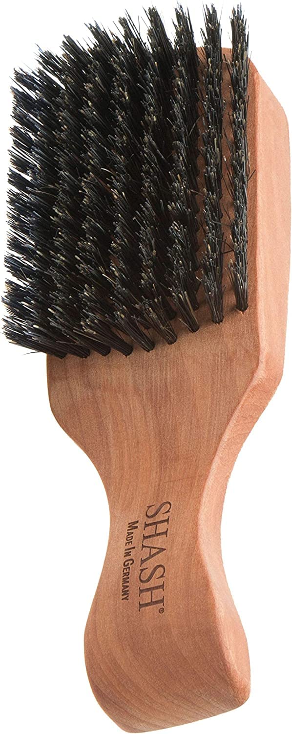 SHASH Since 1869 Handmade in Germany  The GoTo 100 Boar Bristle Hair Brush for Thin to Normal Hair  Naturally Conditions Improves Texture Exfoliates and Stimulates the Scalp