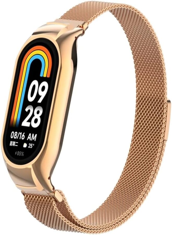 Next Next Store Metal Strap Compatible with Xiaomi Mi Band 5/6 Metal Mesh Stainless Steel Replacement Strap Breathable