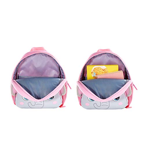 KK CRAFTS Preschool Backpack Toddler Neoprene Animal Schoolbag Lunch backpack for Kids Boys Girls(Grey Elephant) - Image 5