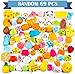 WATINC Random 70Pcs Squeeze Toys Birthday Gifts for Kids Party Favors Slow Rising Simulation Bread Squeeze Stress Relief Toys Goodie Bags Egg Filler Keychain Phone Straps 1 Jumbo Squeeze Include - Image 4