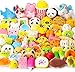 WATINC Random 70Pcs Squeeze Toys Birthday Gifts for Kids Party Favors Slow Rising Simulation Bread Squeeze Stress Relief Toys Goodie Bags Egg Filler Keychain Phone Straps 1 Jumbo Squeeze Include - Image 2
