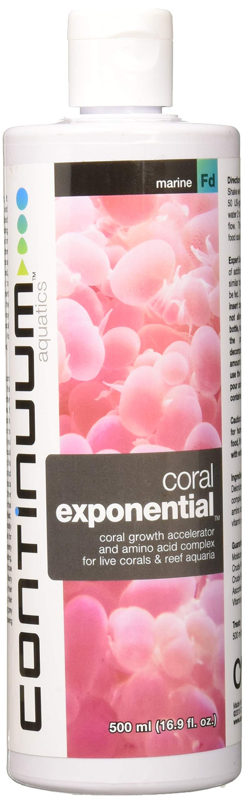 Continuum Aquatics Coral Exponential Coral growth accelerator amino acid complex for live corals reef aquaria 500 ml