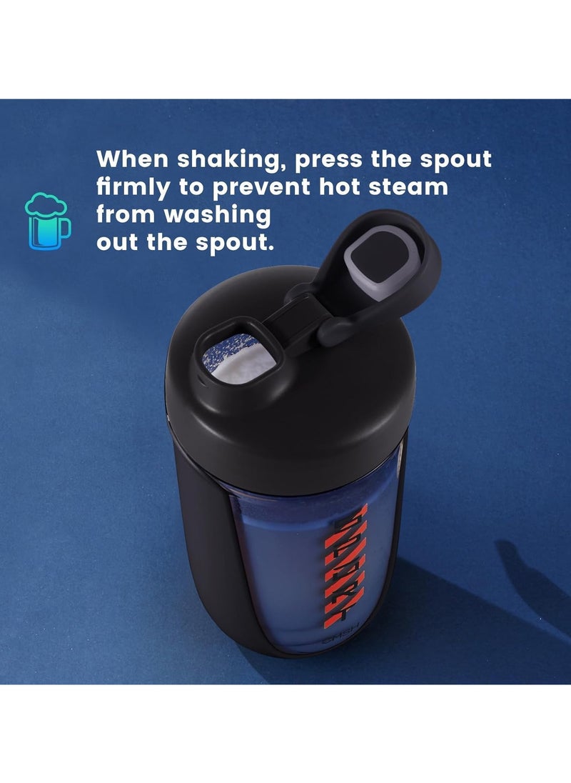 OHAHO 20 oz Protein Shaker Bottle, Leakproof Shaker Cups for Protein Shakes, BPA-Free Blender Bottle with Mixing Ball, Ideal for Gym, Fitness, and Smoothie(Black）  - Image 5