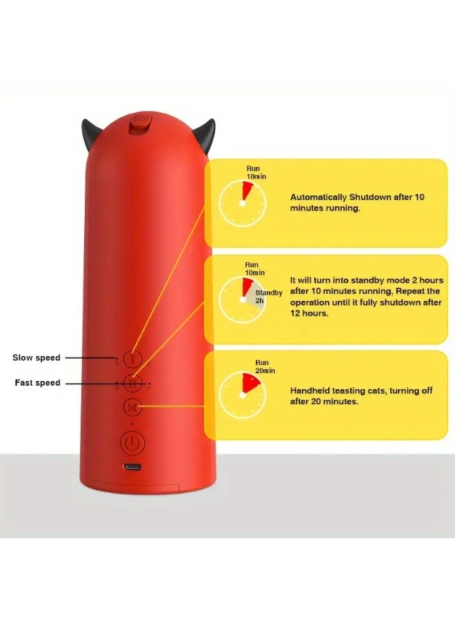 Automatic Laser Cat Toy, Auto-rotating Infrared Light, Multi-level Adjustment, Fast and Slow Mode, Battery Not Included - Image 5