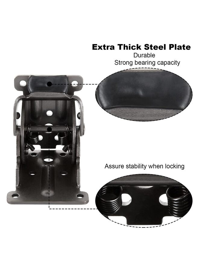 يُسلِّم عبوة من 4 قطع، مفصلات ذاتية القفل مع قفل لولبي، يمكن استخدامها لدعم أرجل الطاولات، وأرجل الأسرة، وأرجل منضدة العمل. - Image 2