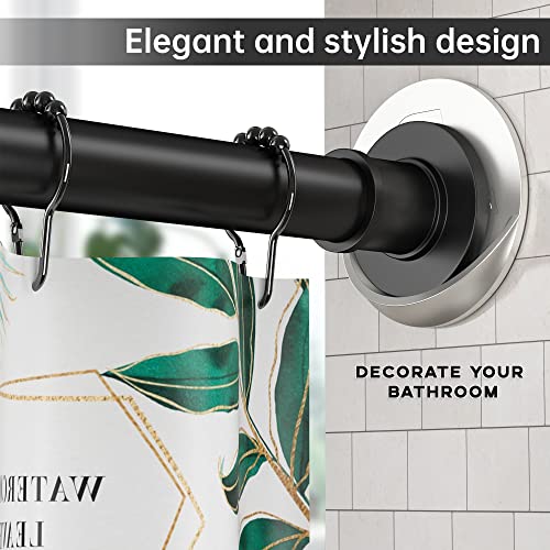 BRIOFOX Shower Curtain Rod Holder 3M Adhesive | Heat Resistant | Waterproof | Max Load 60 lbs Shower Rod Retainer for Wall, 2 Pack, Nickel (Rod Not Included) - Image 4