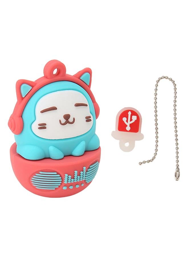 Thoraya Cartoon cat toy ornaments USB flash drive usb blue red 32g  - Image 3